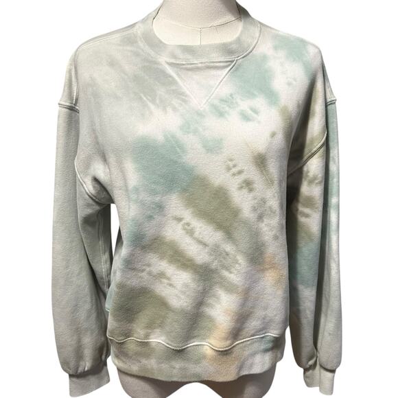 Abercrombie & Fitch Size S Tie Dyed Sweatshirt Soft A & F Collection Crop Boho - Picture 2 of 9